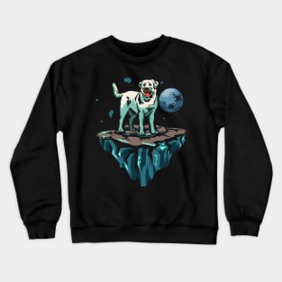 Labrador Dog in space Crewneck Sweatshirt